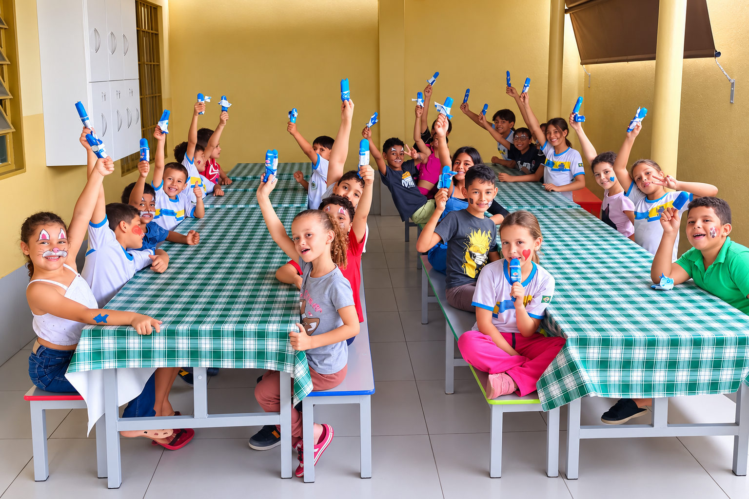 Festa de Picolés Azuis na Escola
